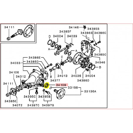 Joint Spy Pont Arri Re Sortie Roue Pajero Et