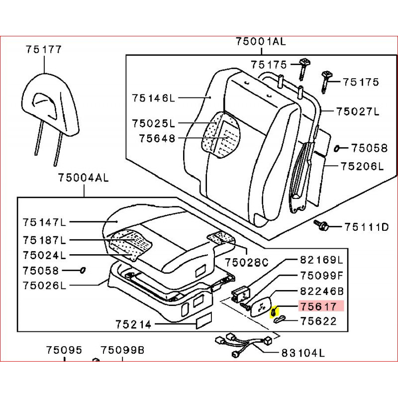 Bouton Interrupteur De R Glage Du Si Ge Lectrique Pajero