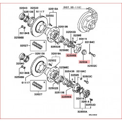 Cabochon Moyeux de Roue Avant Pajero 2, L200 2 et Sport