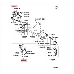 Renvoi de Direction Coter Passager Sport d'origine