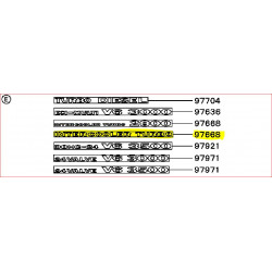 Logo INTERCOOLER TURBO Silver Autocollant sur l'Aile Arrière Pajero 2