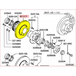 Disques de Frein Avant Adapatble Pajero II V6 3,5L