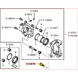 1 Boulon de Maintien des Supports d’Étrier de Frein Avant Pinin