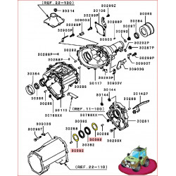 1 Rondelle Entre Boite de Vitesse et Boite de Transfert Pajero, L200, Pinin et Sport