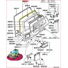 Joints de la porte de coffre Pajero 2