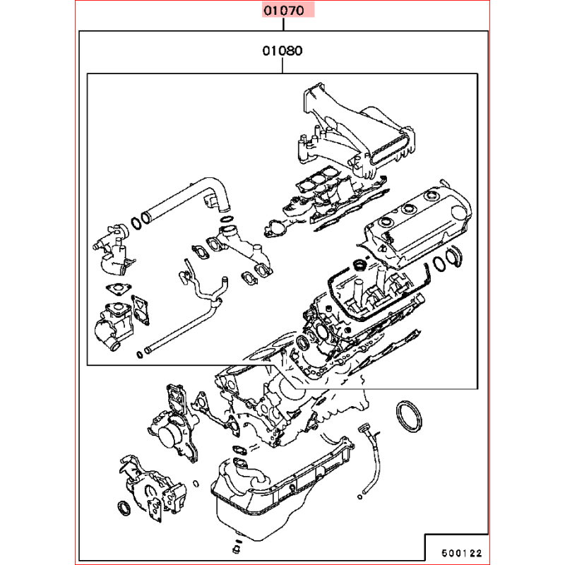 Pochette De Joint Haut Moteur Compl Te Adaptable Pajero V L