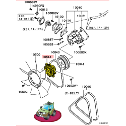 Viscocoupleur de Ventilateur Adaptable Pajero 2 - 2,5L TDI et Sport 2,5L TDI