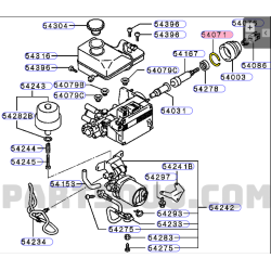 Clips de Tige de Frein du Bloc Hydraulique Pajero 3 et 4